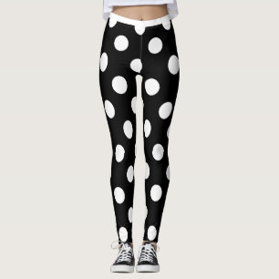 Blk Polka Leggings