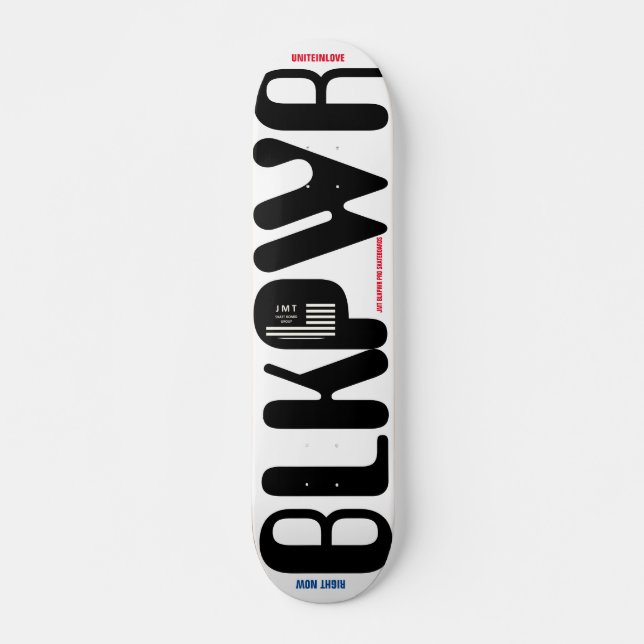 BLK PWR  JMT 7 3/4" Skateboard Deck (Vorne)