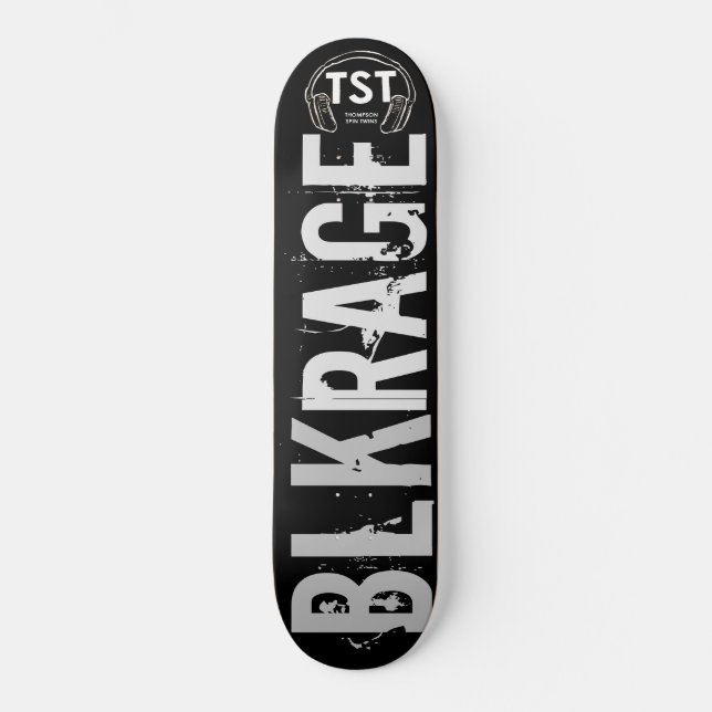 BLK RAGE Skateboard (Vorderseite)