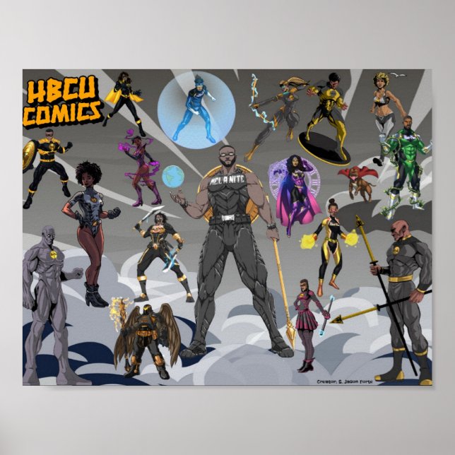 BLK Superheroes Poster (Vorne)