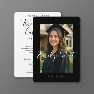 BLK & WHT 2026 | Invitation de remise de diplômes 