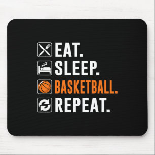 Bll Essen Schlaf Sketll Wiederholen Lustiger Sketl Mousepad