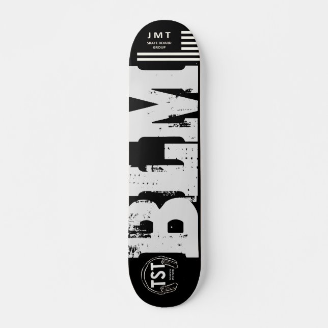 BLM BLACK LIVES MATTER Skateboard, 7¾ Zoll Deck Skateboard (Vorne)