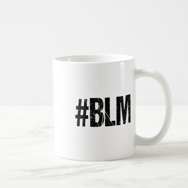 #blm Black Lives Problem Inspiration Vintag Ret Kaffeetasse (Rechts)