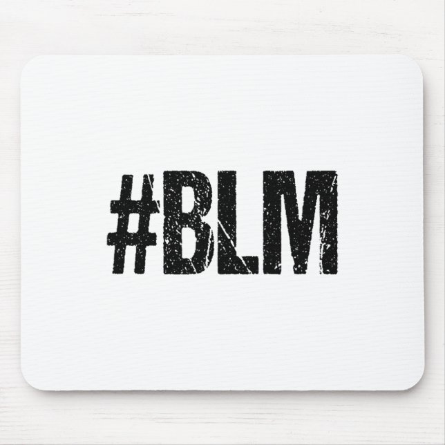 #blm Black Lives Problem Inspiration Vintag Ret Mousepad (Vorne)