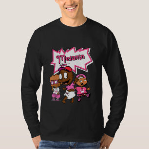 Blm Black Melanin Kinder Sneaker Match 14 Shocking T-Shirt