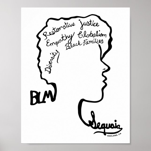 BLM design - 3. platz - Billie Mercado Poster (Vorne)