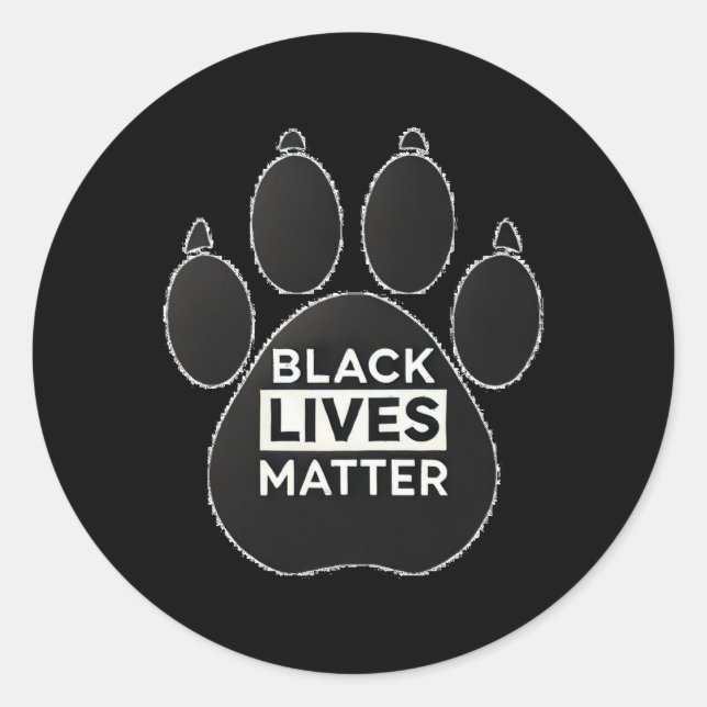 Blm Pawprint Stickermagnetpin Sticker (Vorderseite)