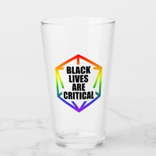 BLM Schwarze Leben sind kritisch [LGBTQ+] Glas