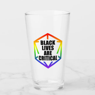 BLM Schwarze Leben sind kritisch [LGBTQ+] Glas
