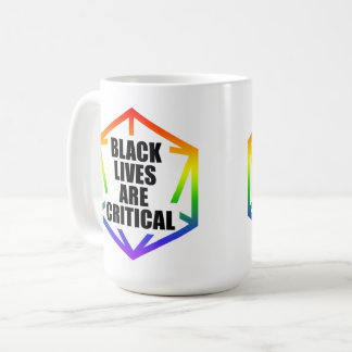 BLM Schwarze Leben sind kritisch [LGBTQ+] Kaffeetasse