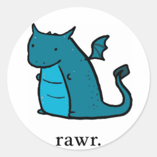 Blob Dragon Stickers