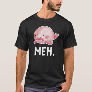 Blob Fish Meh. Übel traurige Wasserfarbe Niedlich T-Shirt