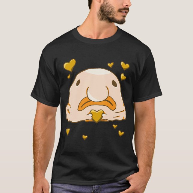 Blobfisch Liebe (Orange) T-Shirt (Vorderseite)