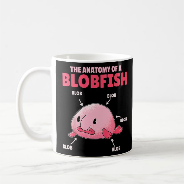 Blobfish-Anatomie Kaffeetasse (Links)