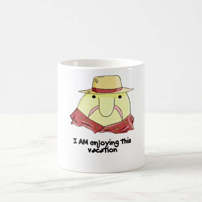 Blobfish auf Ferien Kaffeetasse (Mittel)