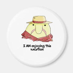 Blobfish auf Ferien Magnet