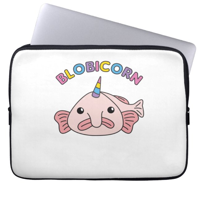 Blobfish Blobicorn Blobicorn Laptopschutzhülle (Vorderseite)