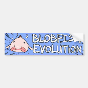 Blobfish Evolution Autoaufkleber