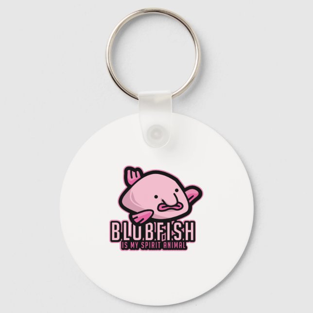 Blobfish Is My Spirit Animal Ugly Fish Animal Gift Schlüsselanhänger (Vorderseite)