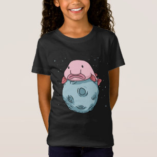 Blobfish Moon Astronautengeschenk Kinder Blobfish T-Shirt