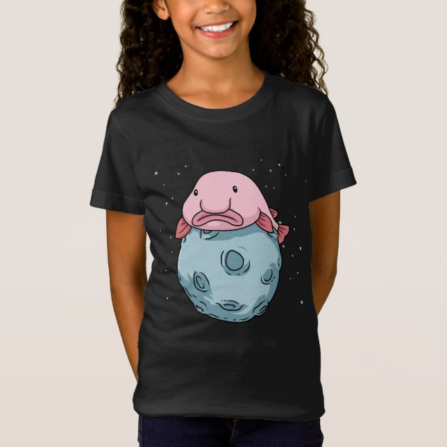 Blobfish Moon Astronautengeschenk Kinder Blobfish T-Shirt (Vorderseite)