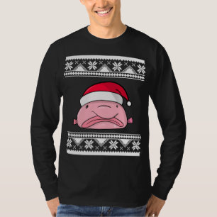 Blobfish Weihnachten Weihnachtsmann Seltsames Sonn T-Shirt