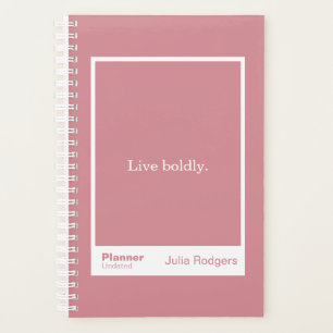 Bloc de citation rose poussiéreux Petit planificat
