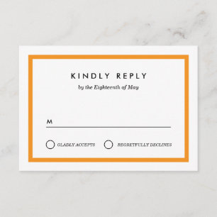 Bloc de couleur Mariage RSVP