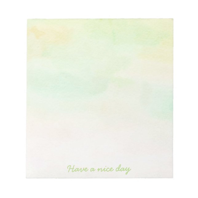 Bloc de notas acuarela tonos suaves notizblock (Vorderseite)