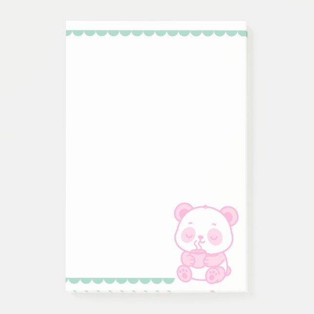 Bloc de Notas Notas Post-it® Panda Café Post-it Klebezettel (Vorderseite)