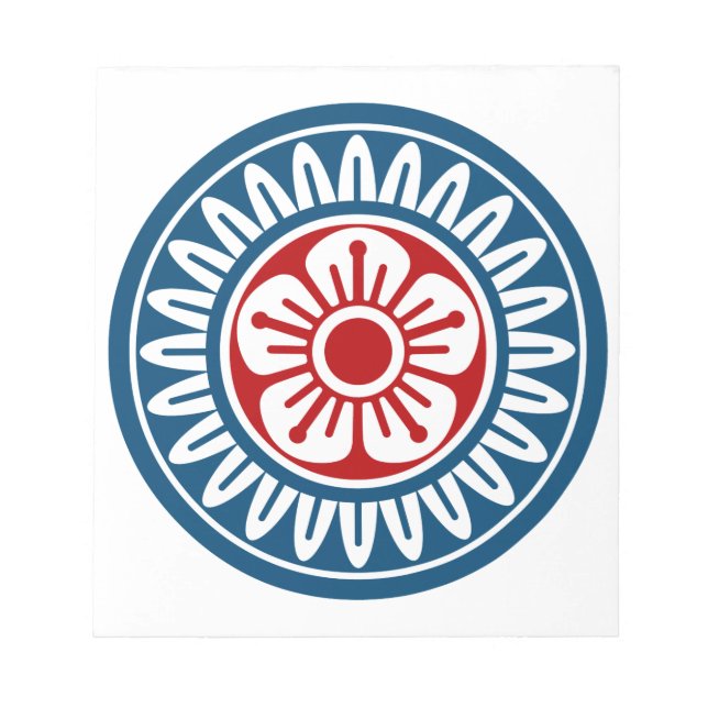 BLOC-NOTE 麻雀牌 1筒 イーピン_ロゴのみ-01 (Devant)