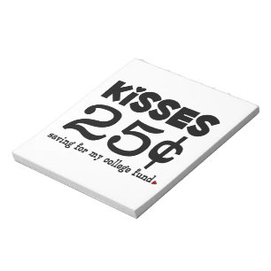 Bloc-note 25 Cents Baisers