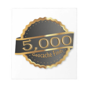 BLOC-NOTE 5000 TROUVE LE PRIX GÉOCACHING ACHIEVEMENT
