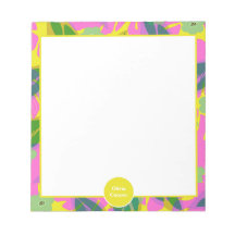50th birthday tropical yellow colorful  Sticker