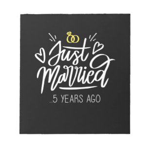 Bloc-note 5e anniversaire du Mariage