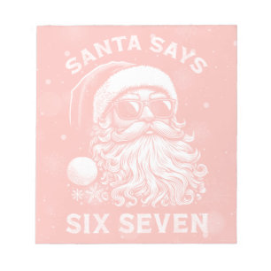 Bloc-note 67 Meme Drôle de Père Noël dit Six Sept Noël