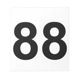 Bloc-note 88 - numéro quatre-vingt-huit