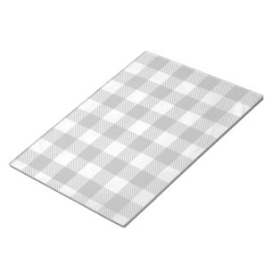 Bloc-note à damiers Plaid Noir Et Blanc