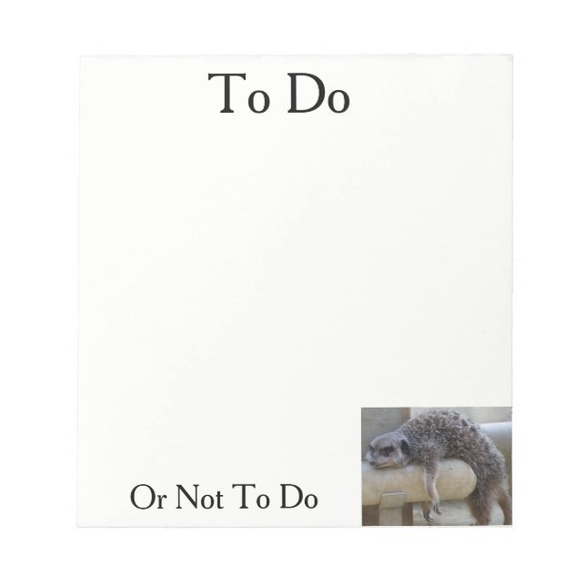 Bloc-note À faire ou non (Devant)