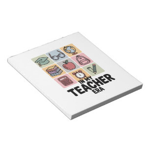 Bloc-note À l'ère de l'enseignant jardin d'enfants Vie de l'
