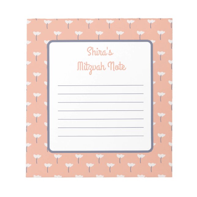 Bloc-note Abi print Mitzvah Notes (Devant)