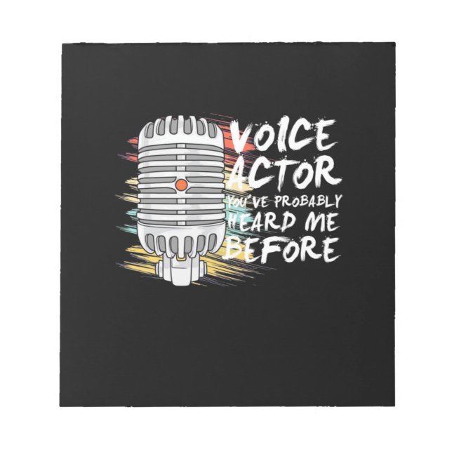 Bloc-note Acteur vocal avant (Devant)