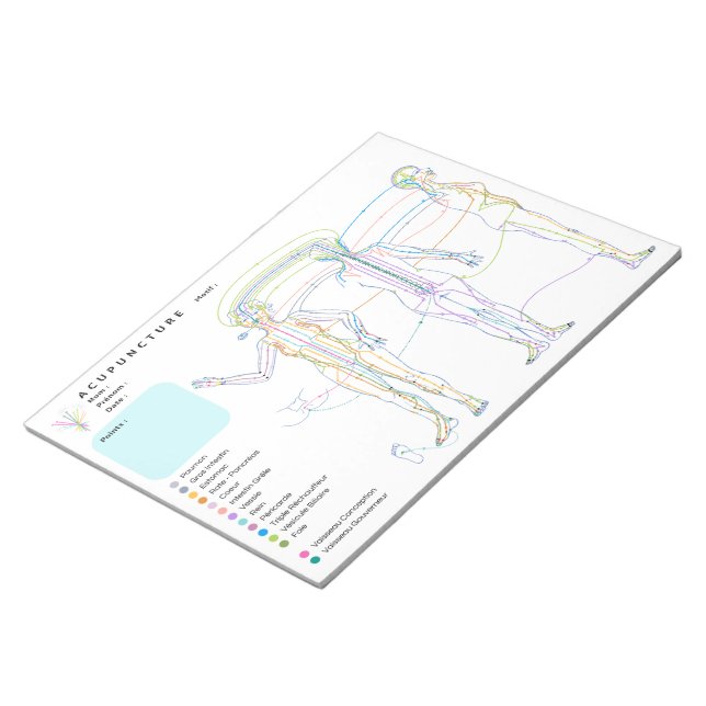 Bloc-note Acupuncture Bloc-notes, acupuncteur du cabinet (Incliné)