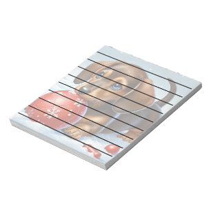 Bloc-note Adorable chiot Dachshund Jouer dans la neige