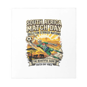 Bloc-note Afrique du Sud Match Day Skeleton Striker Nations