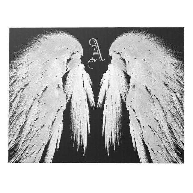 Bloc-note AILES ANGEL Monogramme Noir (Devant)