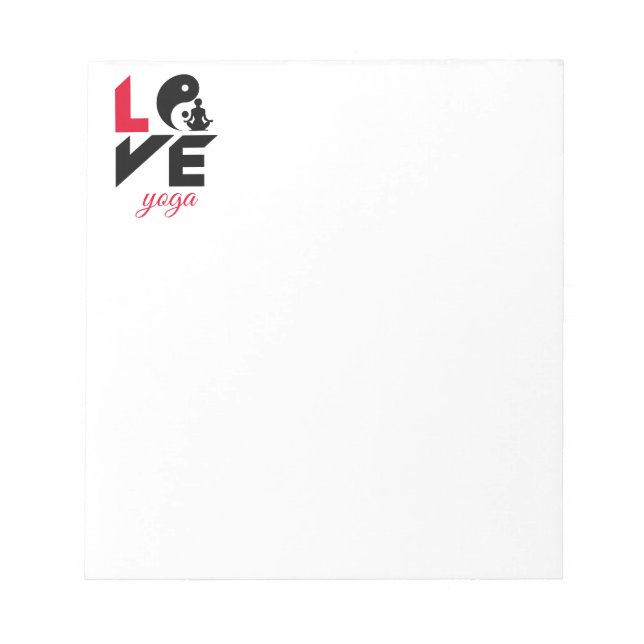 Bloc-note Aimer le yoga (Devant)