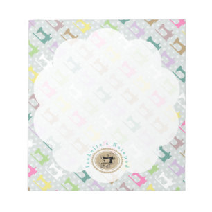 Bloc-note Aimer Machine à coudre gris