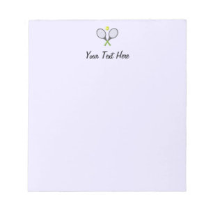 Bloc-note Ajouter votre texte Tennis Racket Ball Personnalis